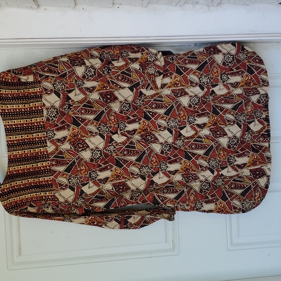 NWT Fabindia Hand Block Print Tunic with Pockets - Picture 2 of 11